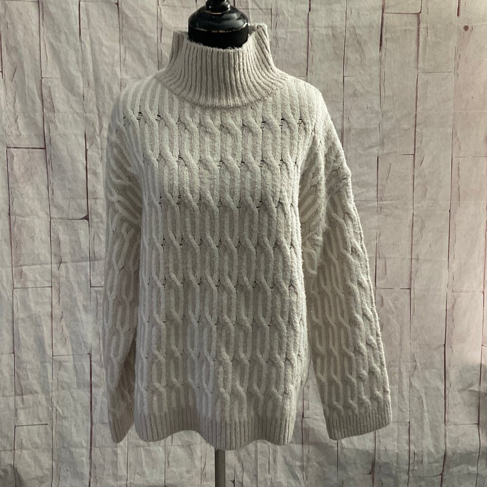 CLEARANCE! HAVEN Well Within Women's Size Medium Organic Cotton Jacquard Sweater - Picture 2 of 7